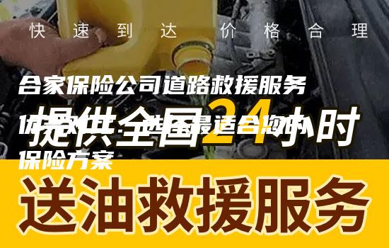 合家保险公司道路救援服务优劣对比：选择最适合您的保险方案